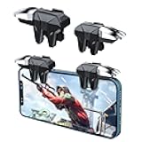 EasEasy PUBG Game Controller Trigger, Mobile Phone Controller Compatible for PUBG/Rules of Survival/Knives Out, 6 Fingers Trigger with Sensitive Aim and Shoot Smartphone Gamepad for iPhone & Android