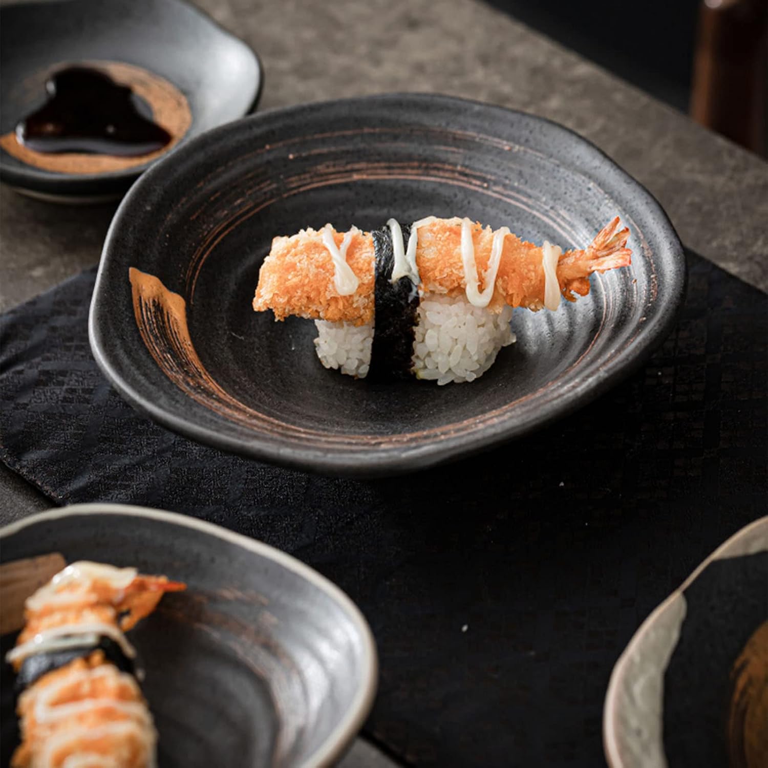 16ピースキッチン食器セット、4人用、陶器プレートとボウルセット、磁器食器セット、ストーンウェア食器セット