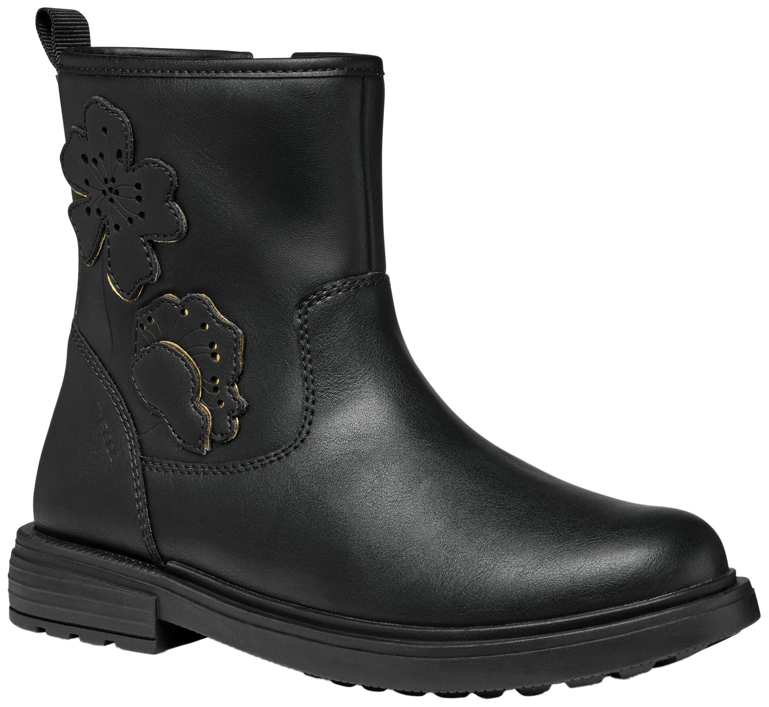 Geox Girls Jeclairgirl Ankle Boot, Black, 12.5 UK
