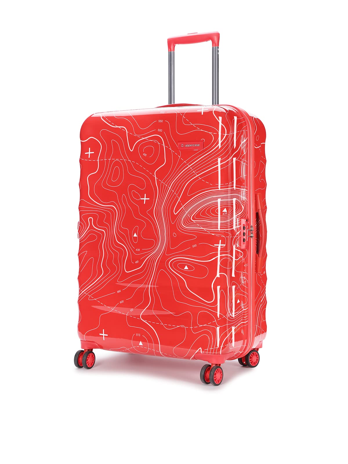 Uppercasetopo Celeb Large 76 Cms Hardsided Check In Trolley Bag