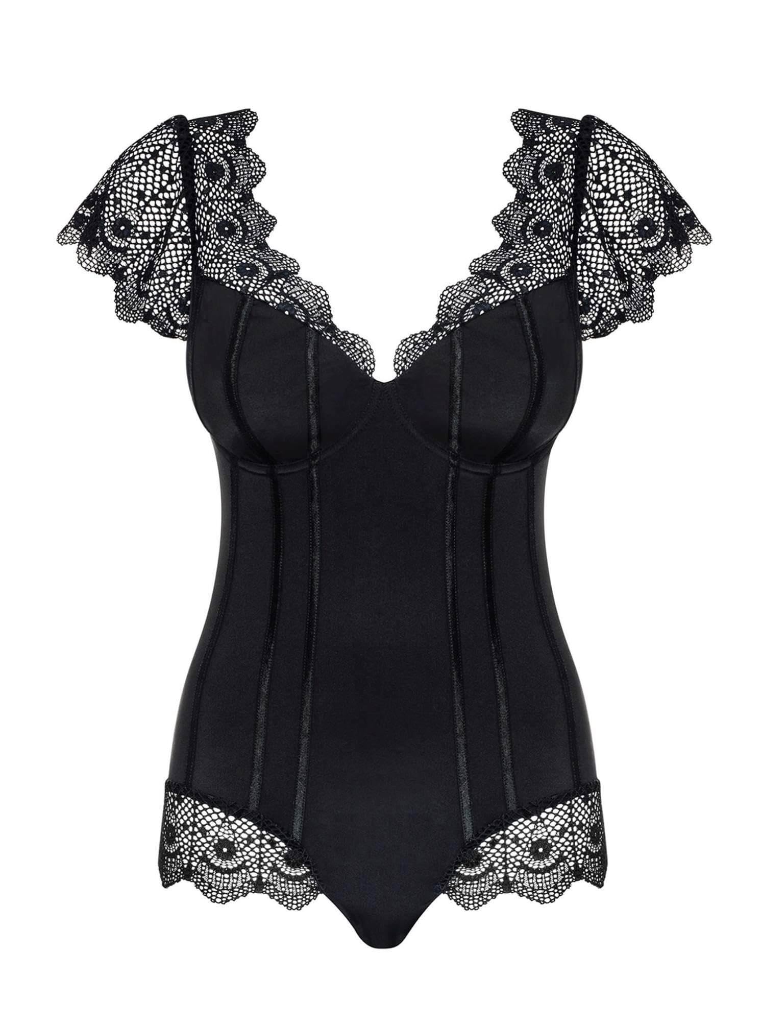 Obsessive Damen Body Body Moketta schwarz - L-XL (1er Pack)