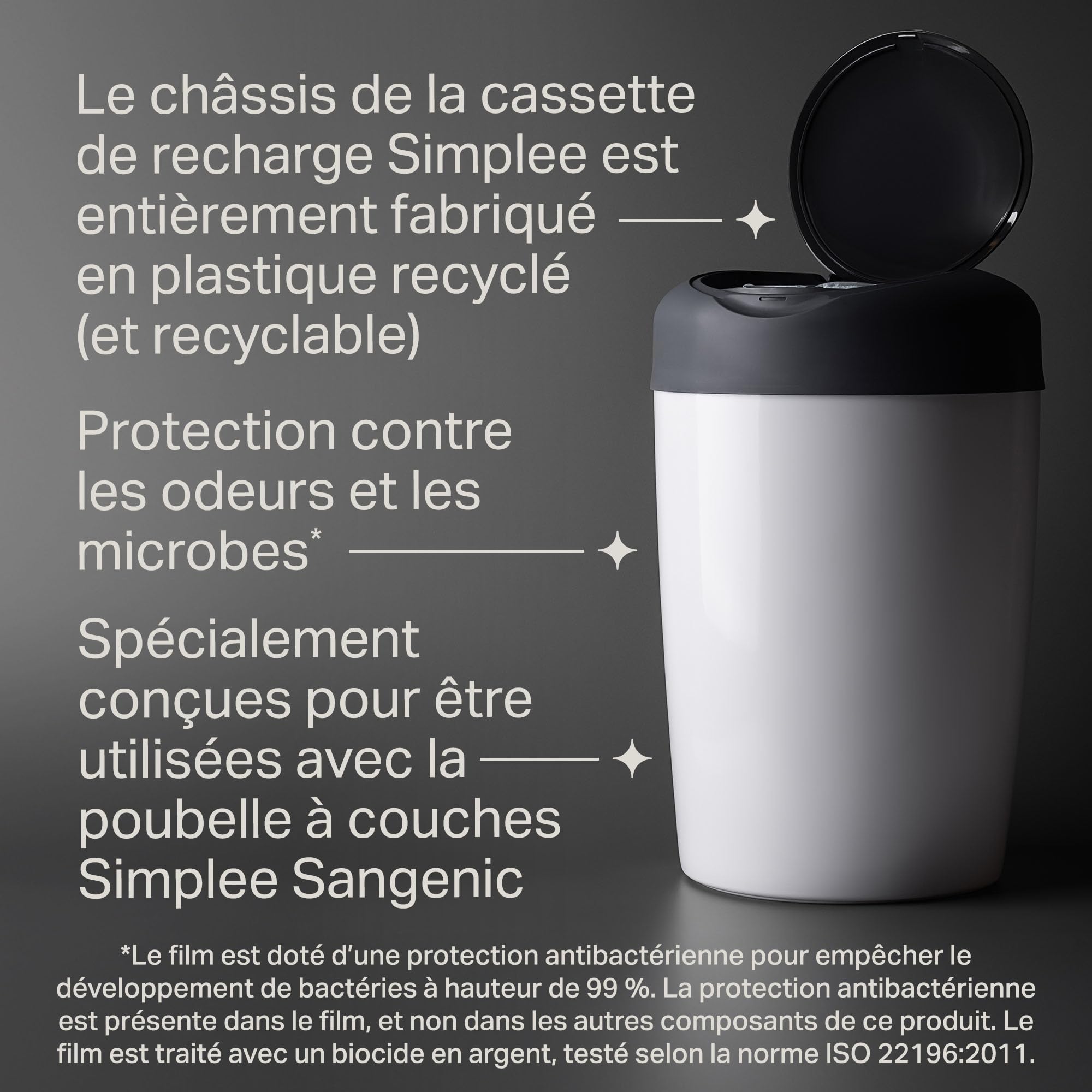 Tommee Tippee Recharges de Poubelle à Couches pour Simplee Sangenic, Protection Anti-Odeur et Anti-Germe, Lot de 6 - 5