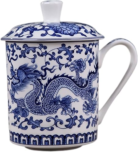 Práctico sistema de elaboración de té chino gongfu en hebras y de café, para uso doméstico, en viajes y en la oficina, de porcelana de hueso, taza