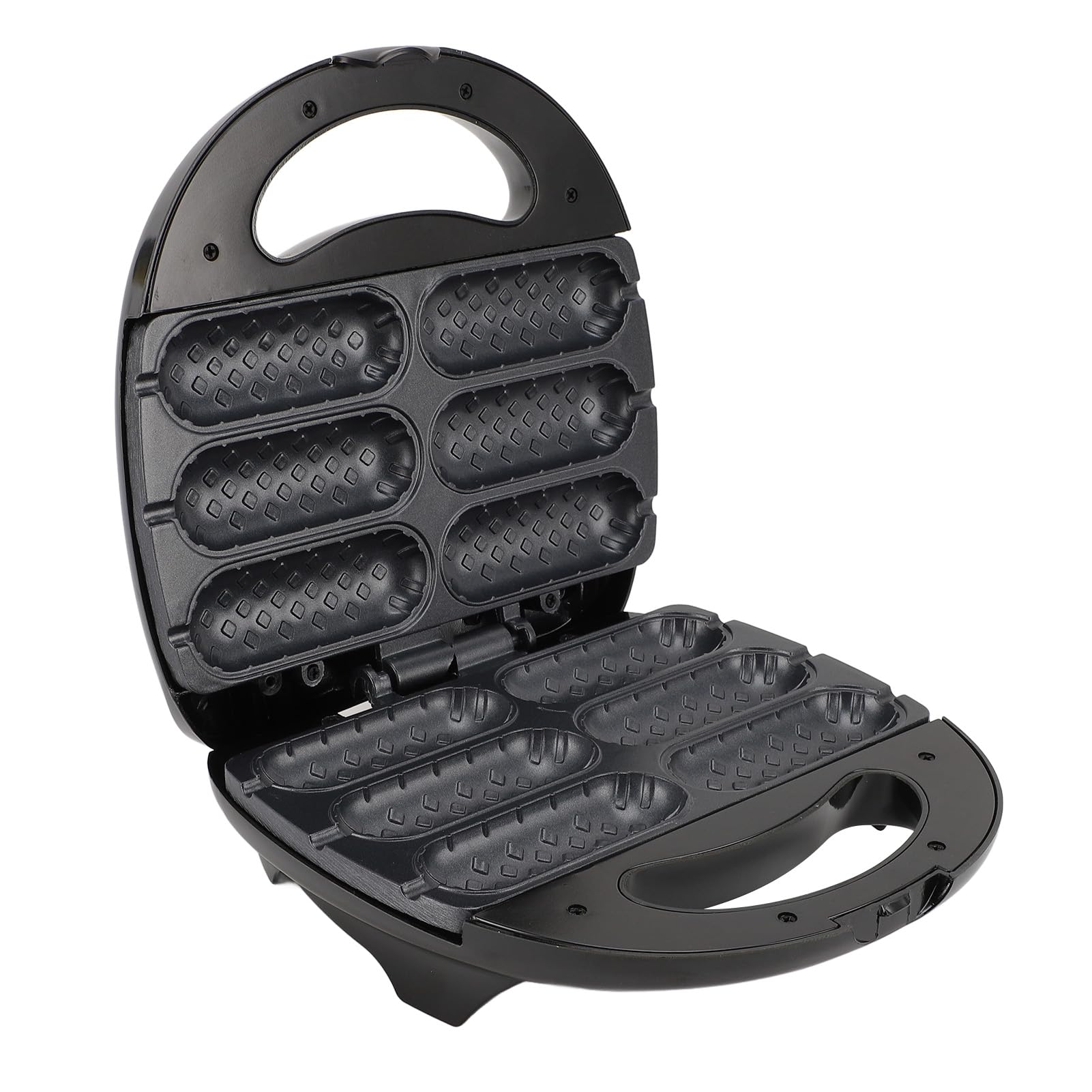 Haofy Máquina para Hacer Gofres para Perros Calientes, 850 W, Calentamiento Rápido, Control Automático de Temperatura, Antiadherente, con Exterior Crujiente y Tierno en el (Enchufe europeo 220V)