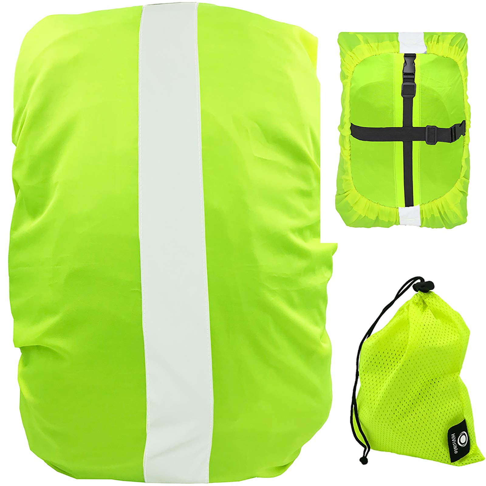 Reflective Backpack Cover Rainproof - Waterproof Rain Cover for Backpack - 10-30L