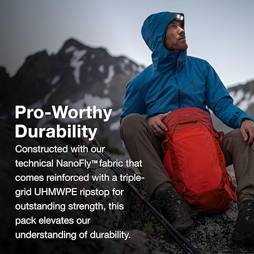 Miniatura 3 de Osprey Talon Pro 20L Mochila de senderismo para hombre con cinturón de cadera, forro plateado