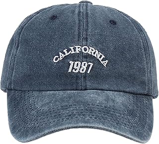 Boné de beisebol jeans 1987 para adulto de veludo cotelê boné de beisebol chapéus esportivos para viagens ao ar livre boné de beisebol chapéu jeans