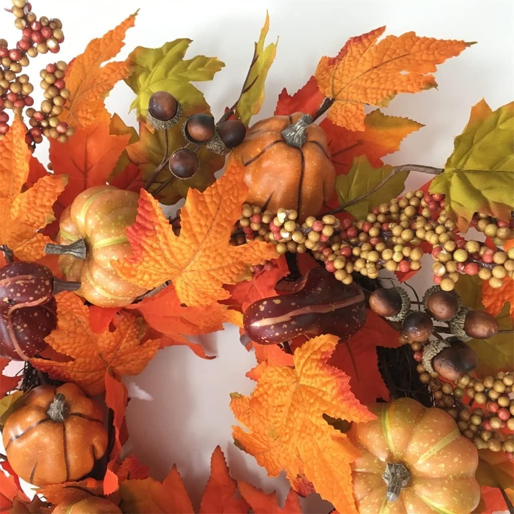 Pumpkins Wreath Simulation Autumn Harvest Festival Wreath Simulation Wreath