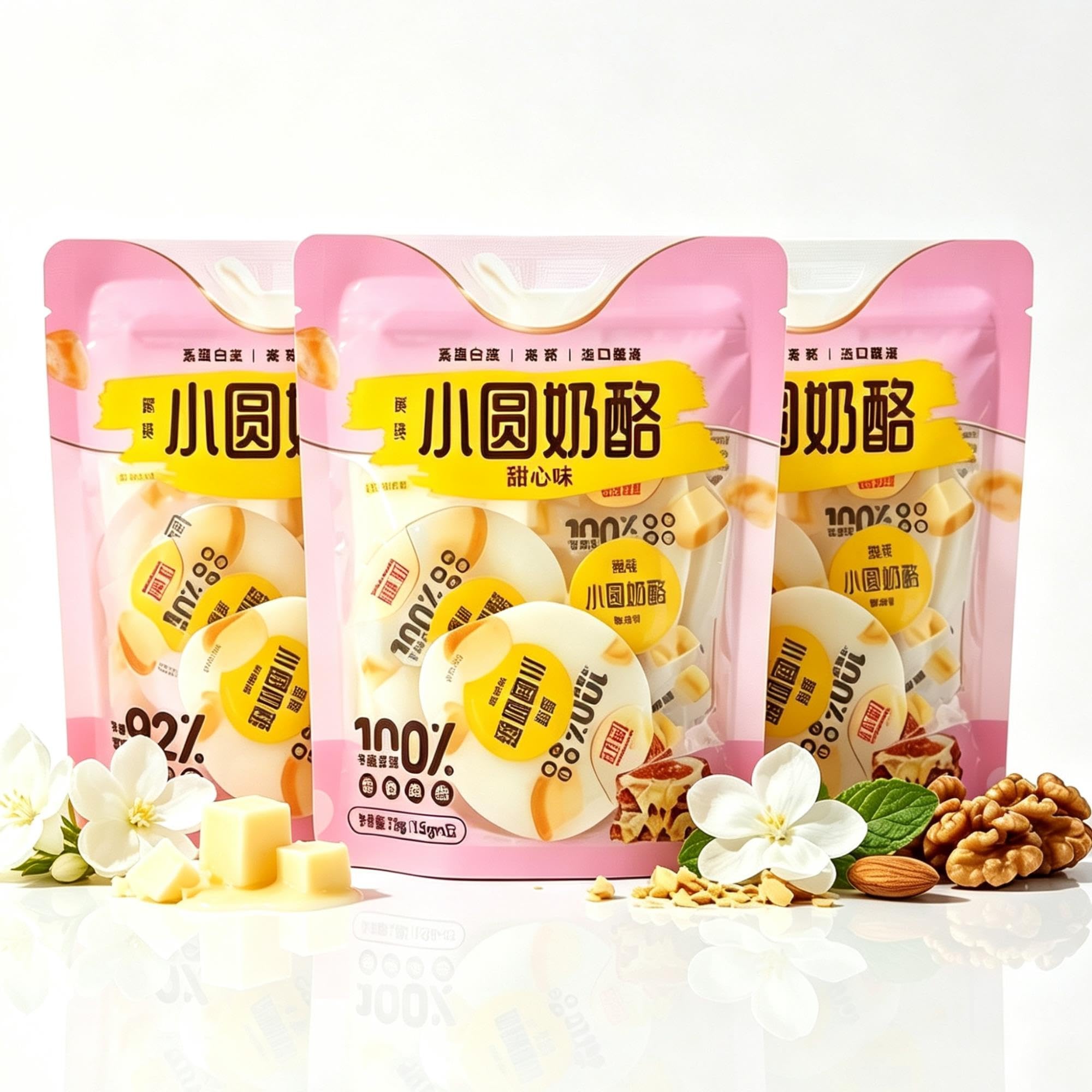 Runde Käsehäppchen mit süßem Geschmack, 75g, 3er-Pack, einzeln