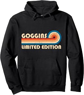 GOGGINS Retro 70s 80s Sunset Stripe Pullover Hoodie