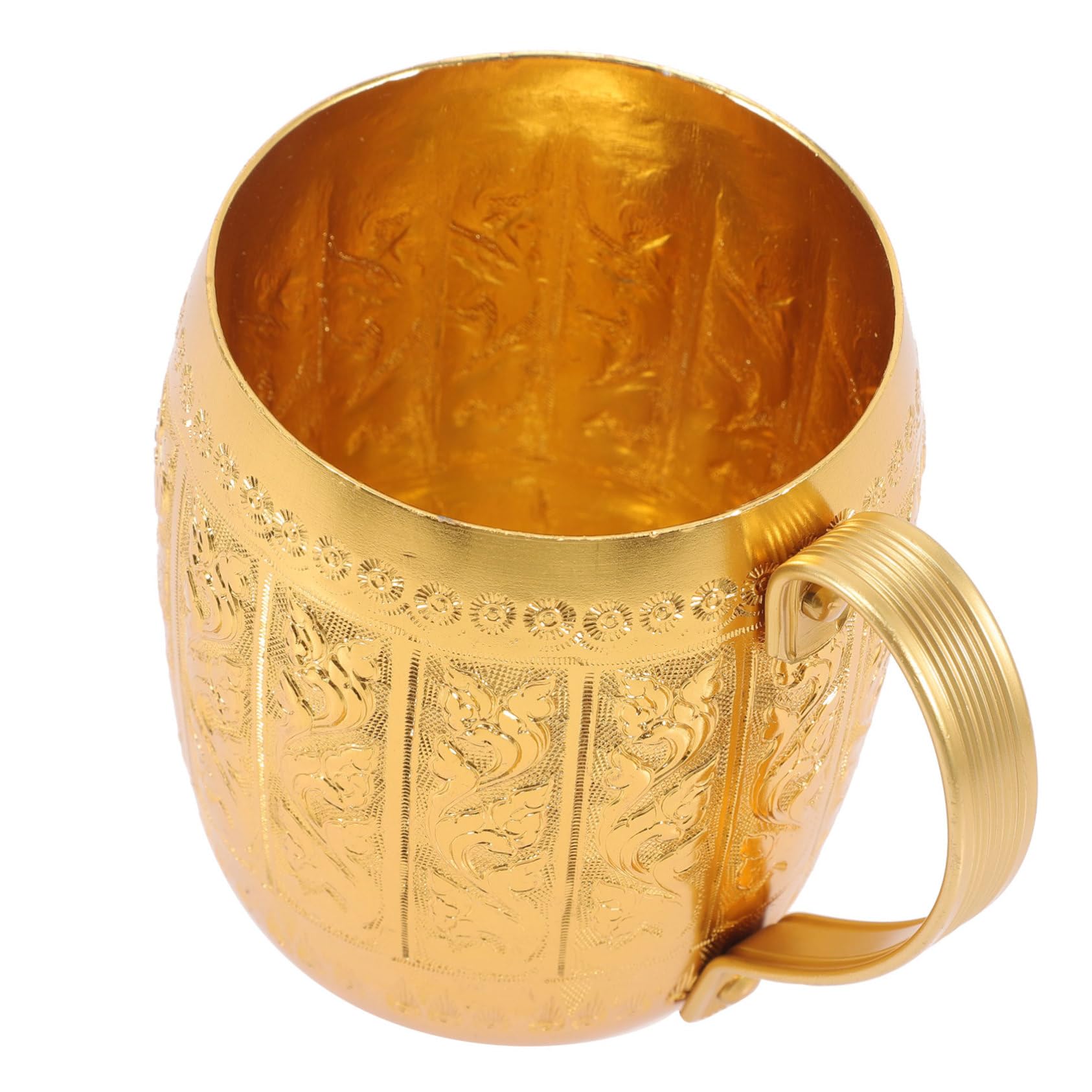 Cabilock 4 Tazze Eleganti in Metallo Per Bere Tazze Da Caffè Da Tè Creative Per Bere Per La Colazione