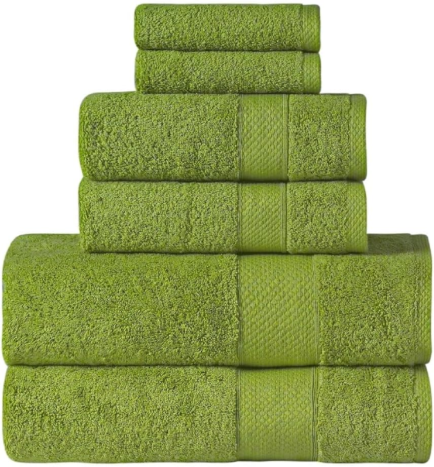 Bathroom Towel Set, Cotton Quick Drying Absorbent Towel and Towel 6-Piece Towel Set