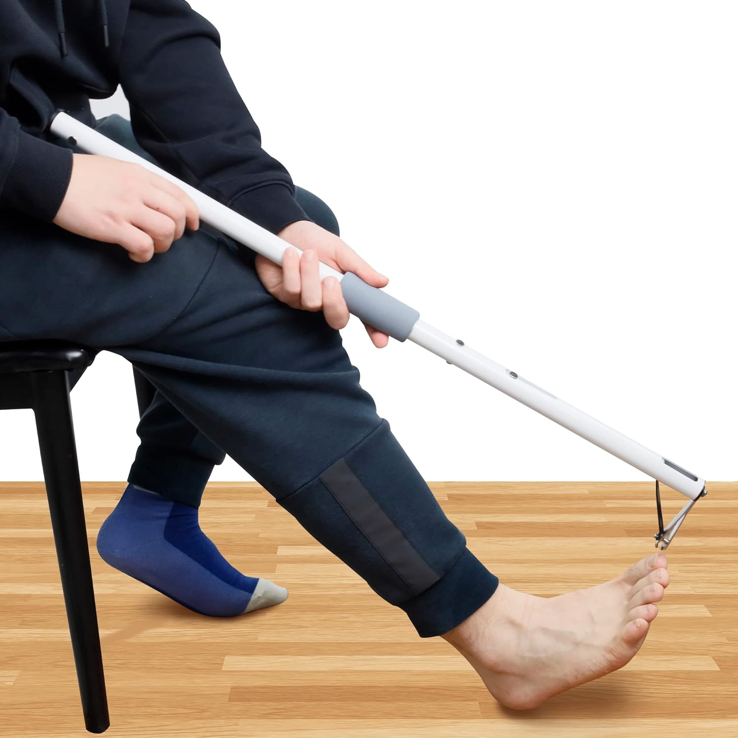 Long Handle Toenail Clippers 4mm Wide Jaw Opening for Overweight