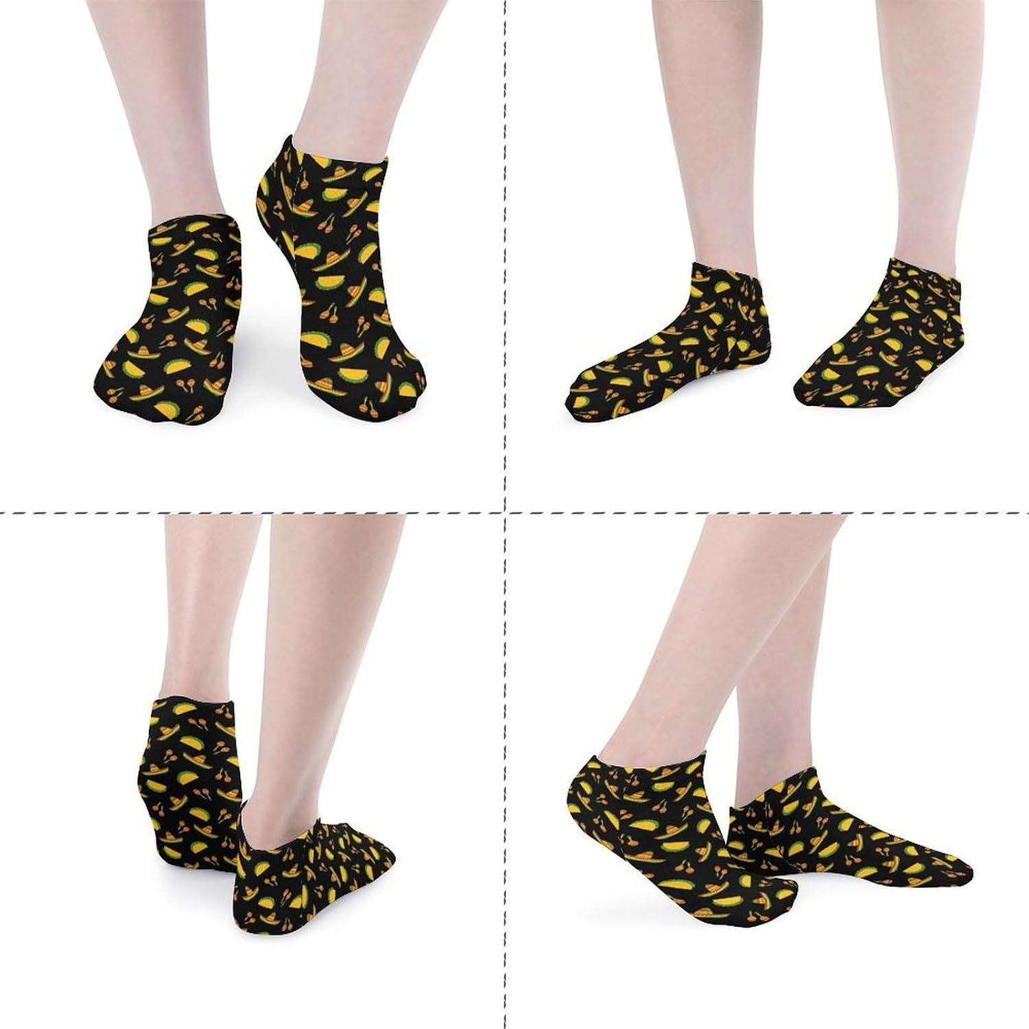 National Tacoes Day Ankle Socks for Men Women Low Cut Crew Sock Casual Sports Clothing