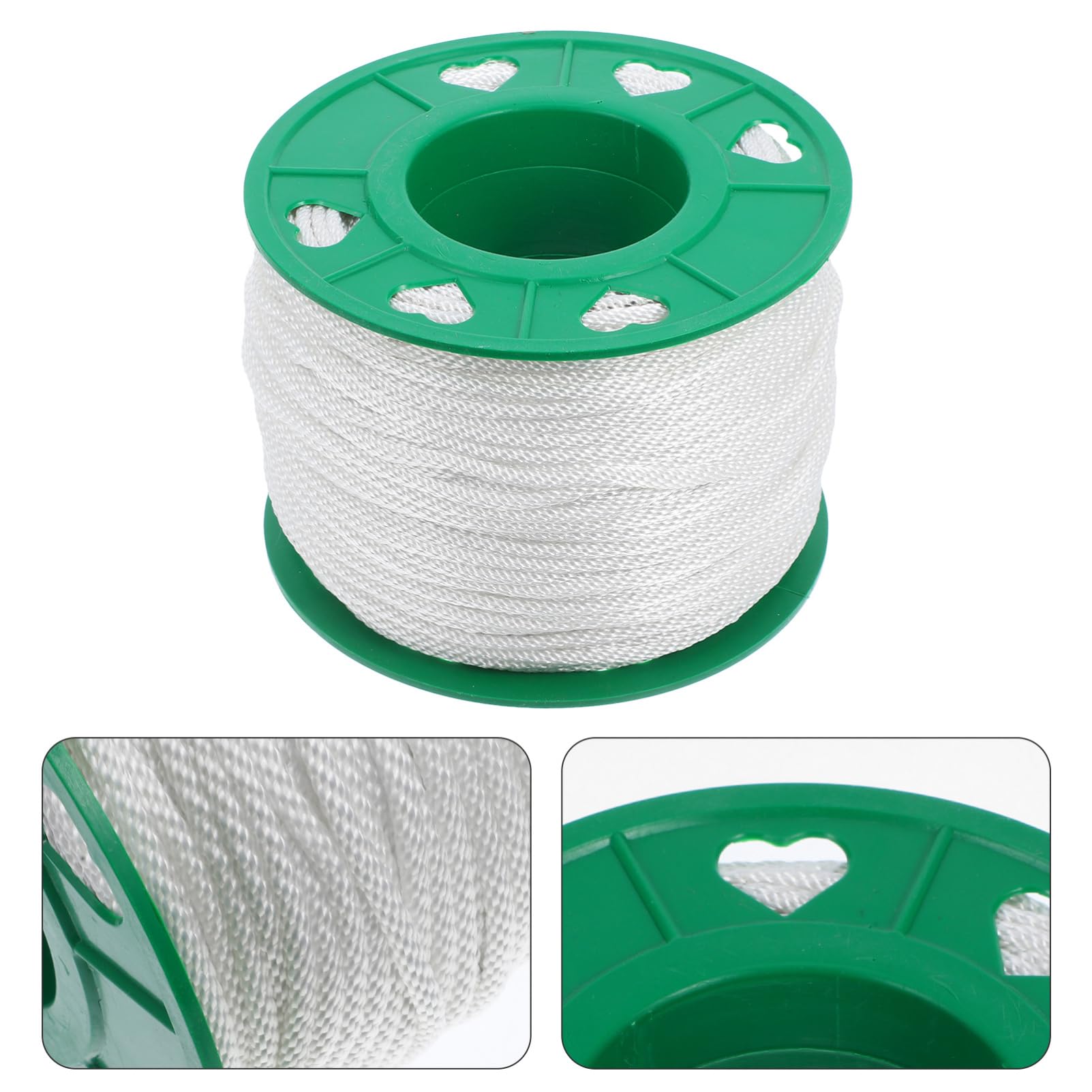 TOYANDONA 1 Rollo Cuerda de Arranque de reemplazo del cordón Tirador de Cuerda de Arranque de Motosierra cortacésped Cable de Arranque Cuerda para Tirar Nylon Green
