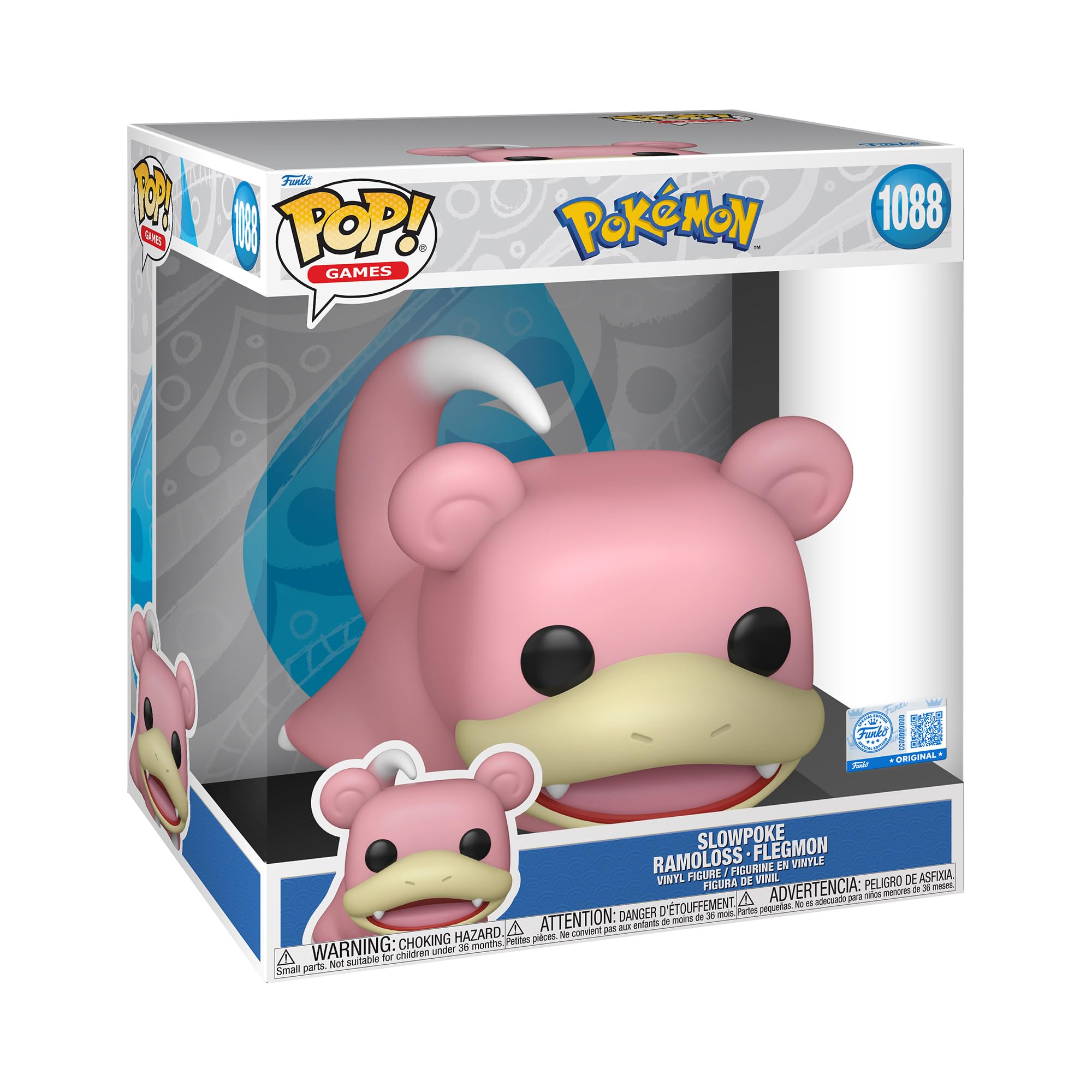 Funko Pop! Jumbo: Pokemon - Slowpoke - Collectable Vinyl Figure - Gift Idea - Official Merchandise - Toys for Kids & Adults - Games Fans - Model Figure for Collectors and Display