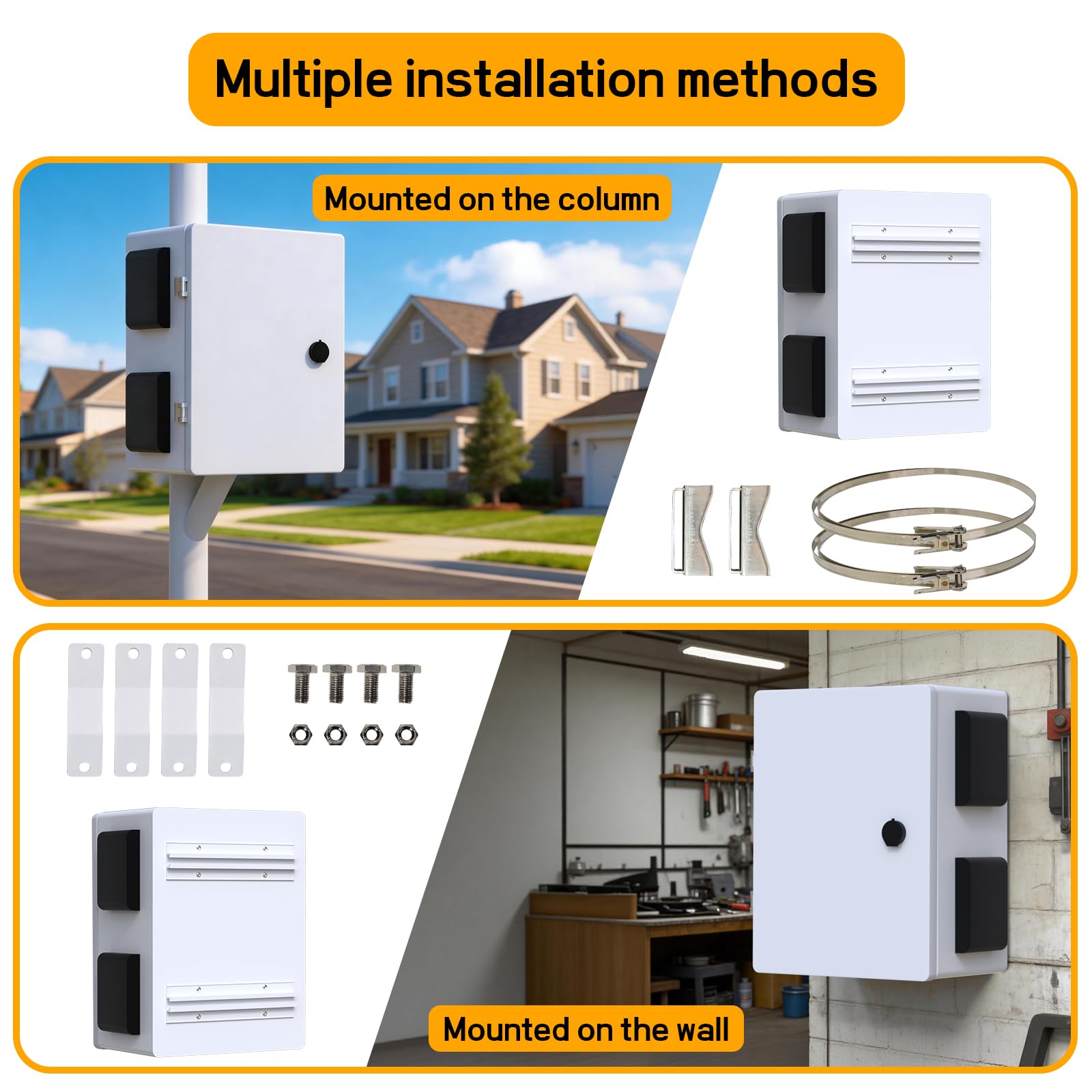 Outdoor Electrical Enclosure Box with Fan & Thermostat -7