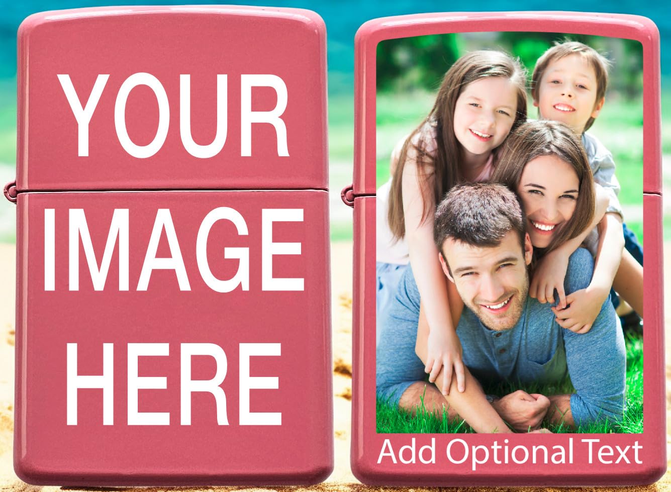 Custom Personalize This Windproof Lighter with Your Image or Logo. Customized lighters Make Great Unique Personalized Gifts for a Man or Woman. Works