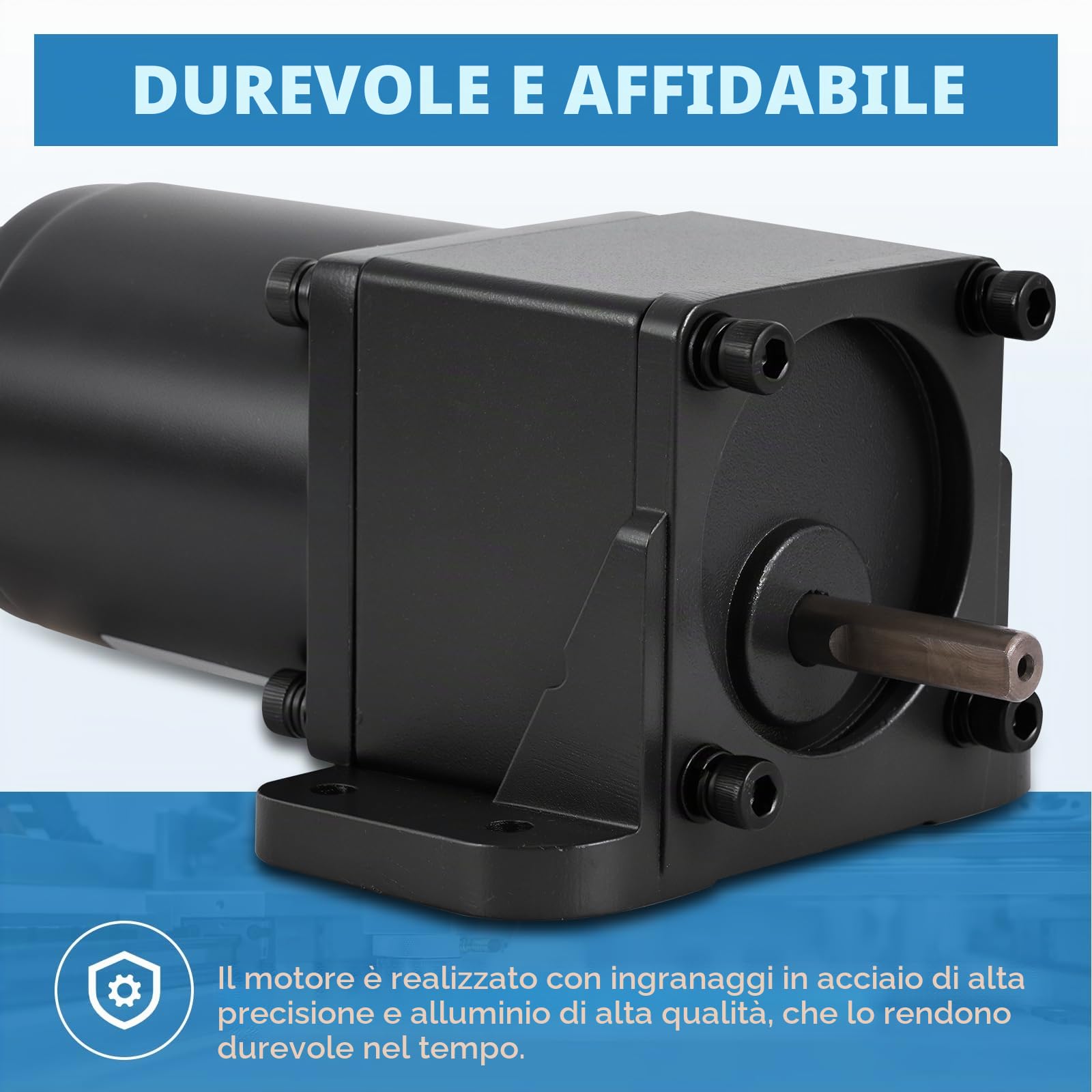 MXBAOHENG Motore riduttore da 6W con velocità regolabile, 220V AC monofase con coppia elevata e regolatore di velocità (riduzione 20K)