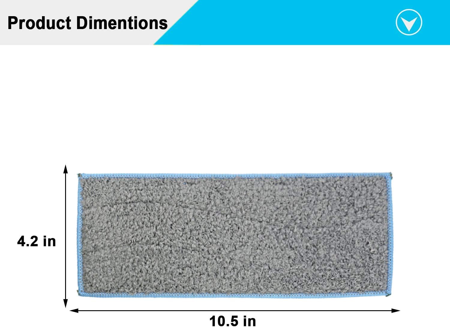 Extolife 8 Pack Washable and Reusable Wet Mopping Pads for iRobot