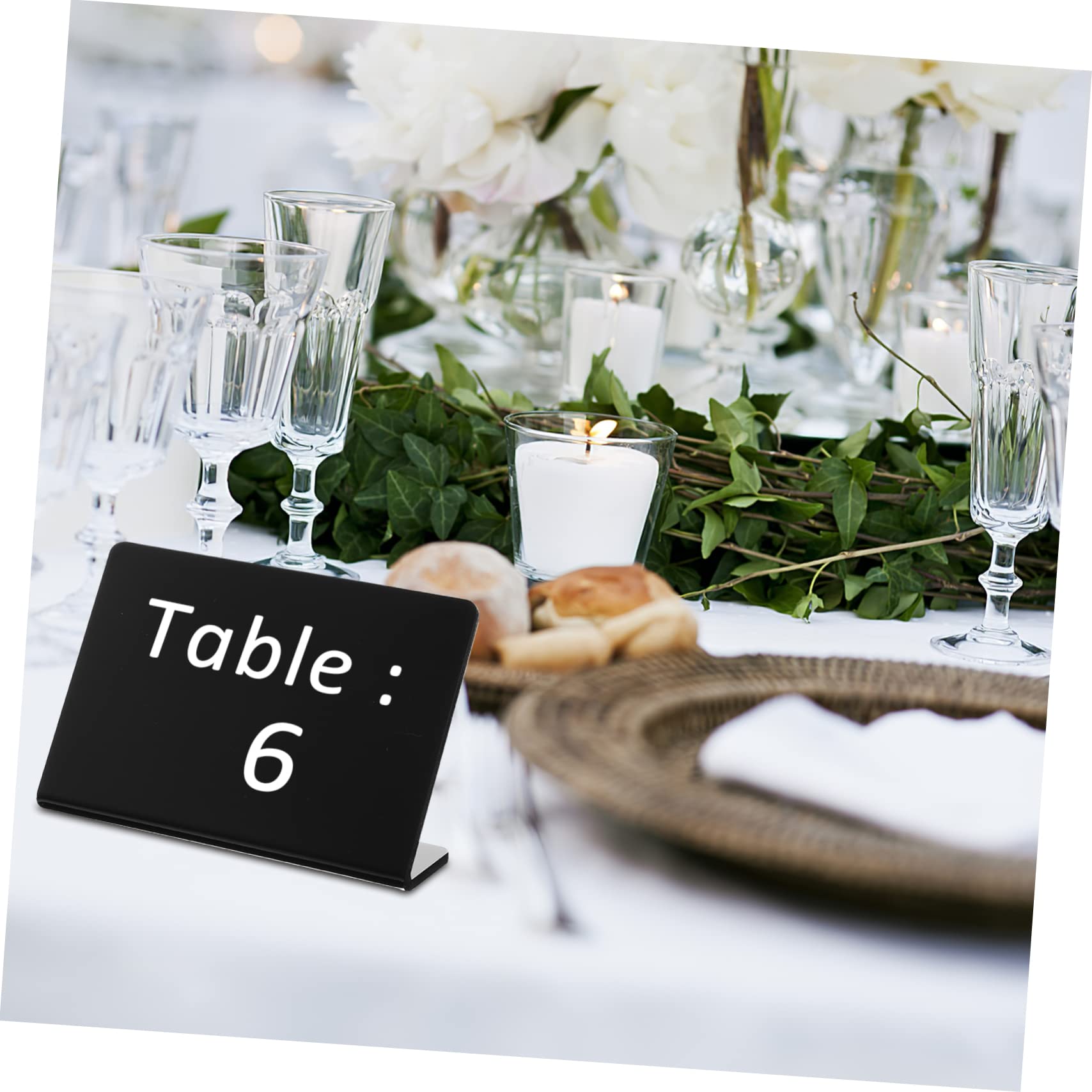 HOMSFOU 3 Series Carteles De Pizarra Acrílicos Reutilizables Bolígrafo Para Bodas Buffets Y Panaderías De Mesa Para Mostrar Y 10 Piezas X 3