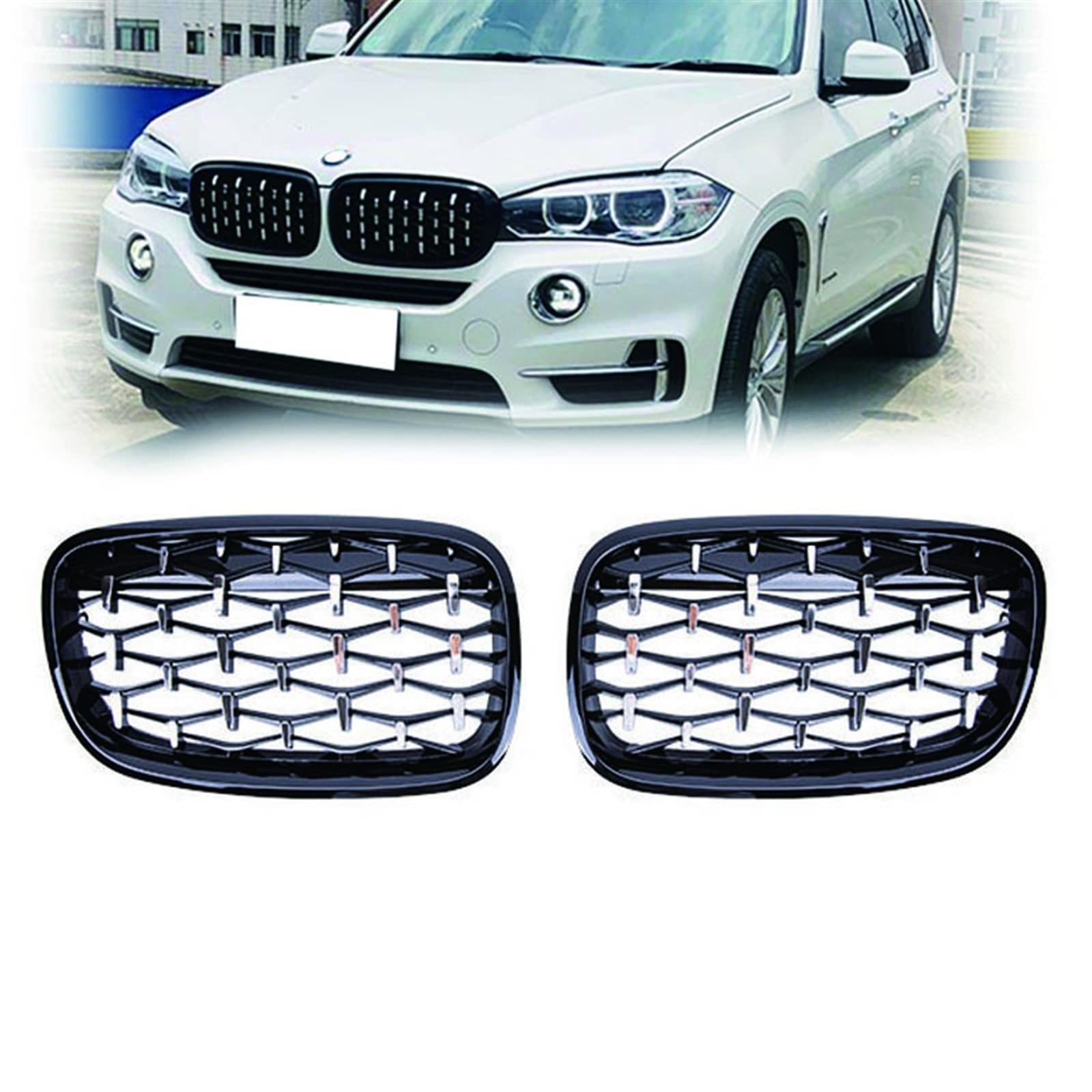 Grilles de Diamant de Voiture Gril de Rein Grille de ChroméE A6541 Grilles de Diamant de Voiture Gril de Rein Grille de ChroméE A6541