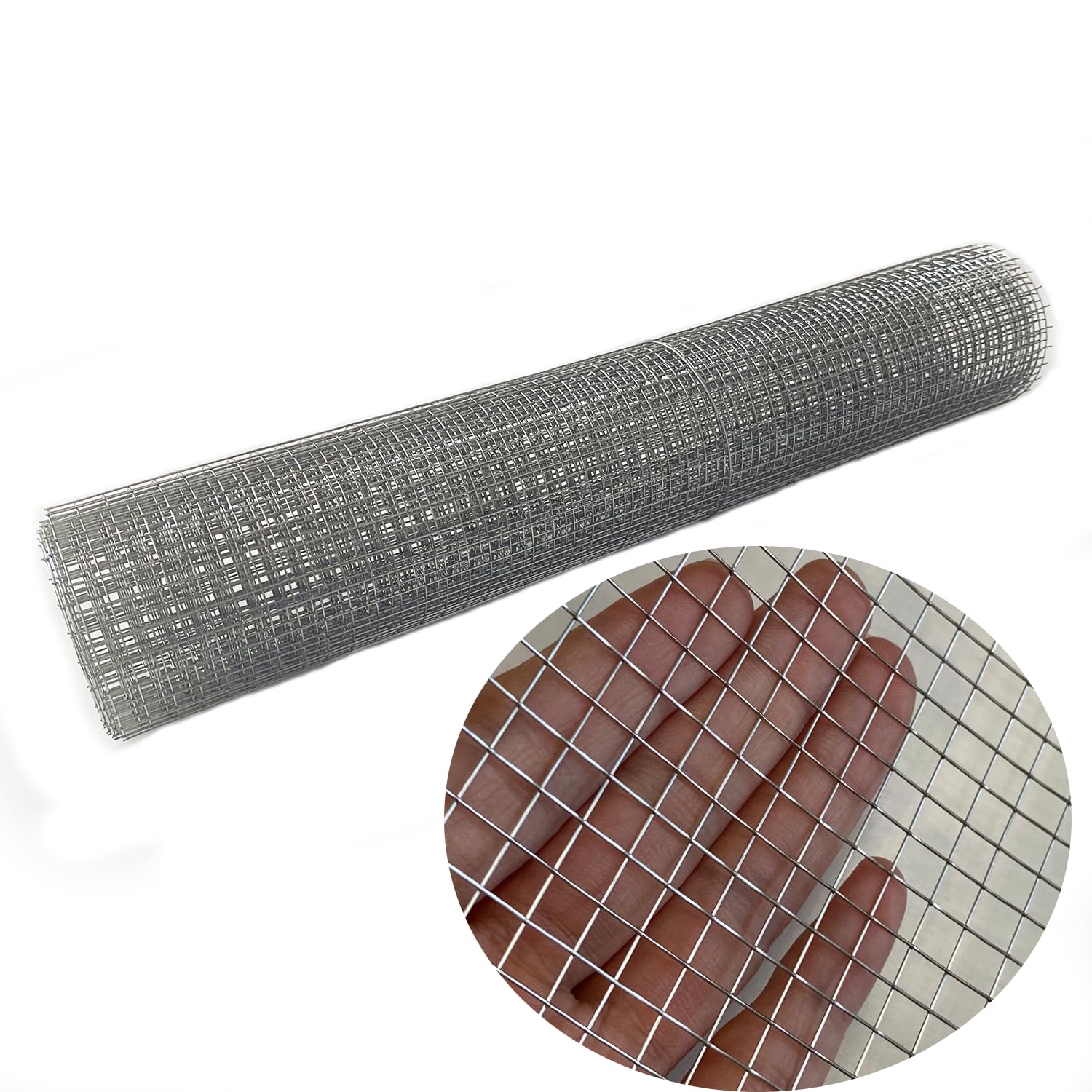 AWIORETON SS Wire Mesh 4 Mesh, 2PACK 4 Mesh Completely Welded 11.8 X 23.6 inch, 1/4 Inch Hole Completely Welded, 304 Stainless Steel Completely Welded