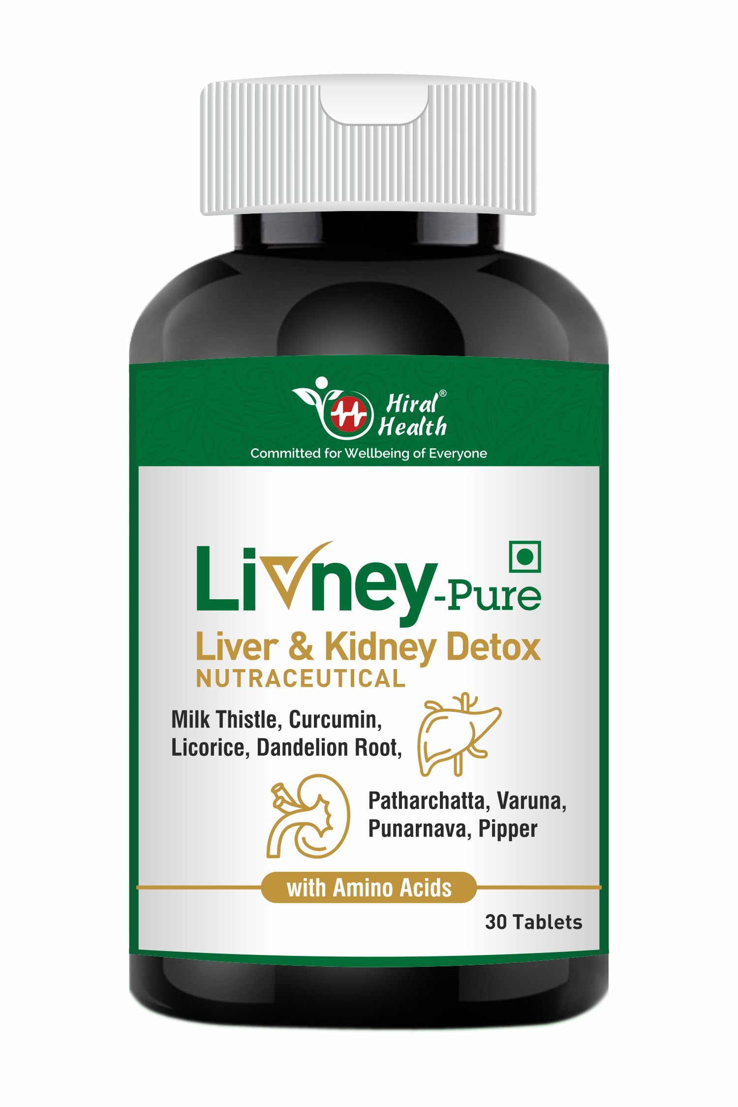 Buy Hiral 's Livney Pure s Ultimate Liver & Kidney Detox Support