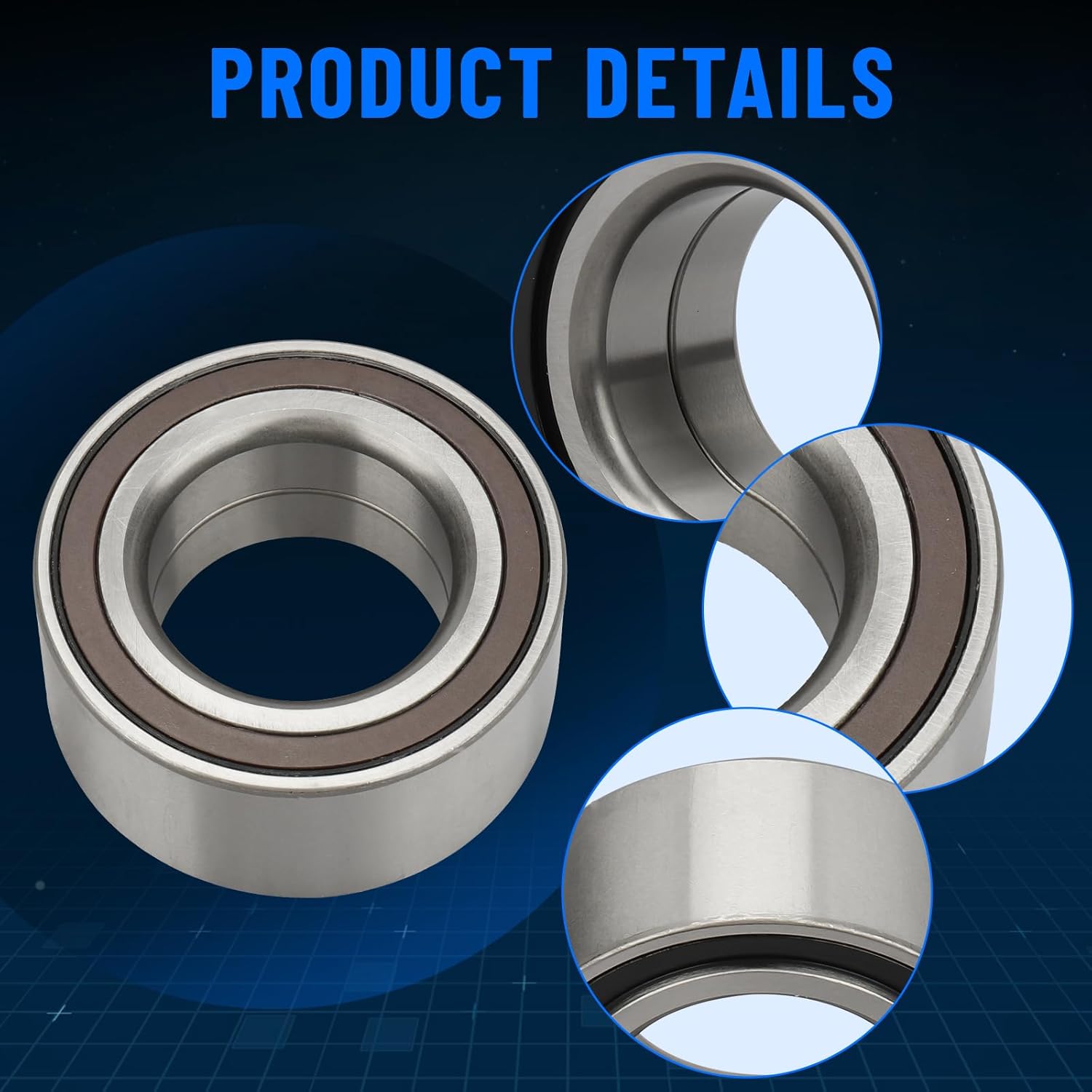 510095 2Pack Front Wheel Hub and Bearing Assembly for Acura TL 2009-2013 / TSX 2010-2013, for Honda Accord 2008-2013 / Accord Crosstour 10-11 / Crosstour 12-13 Pair