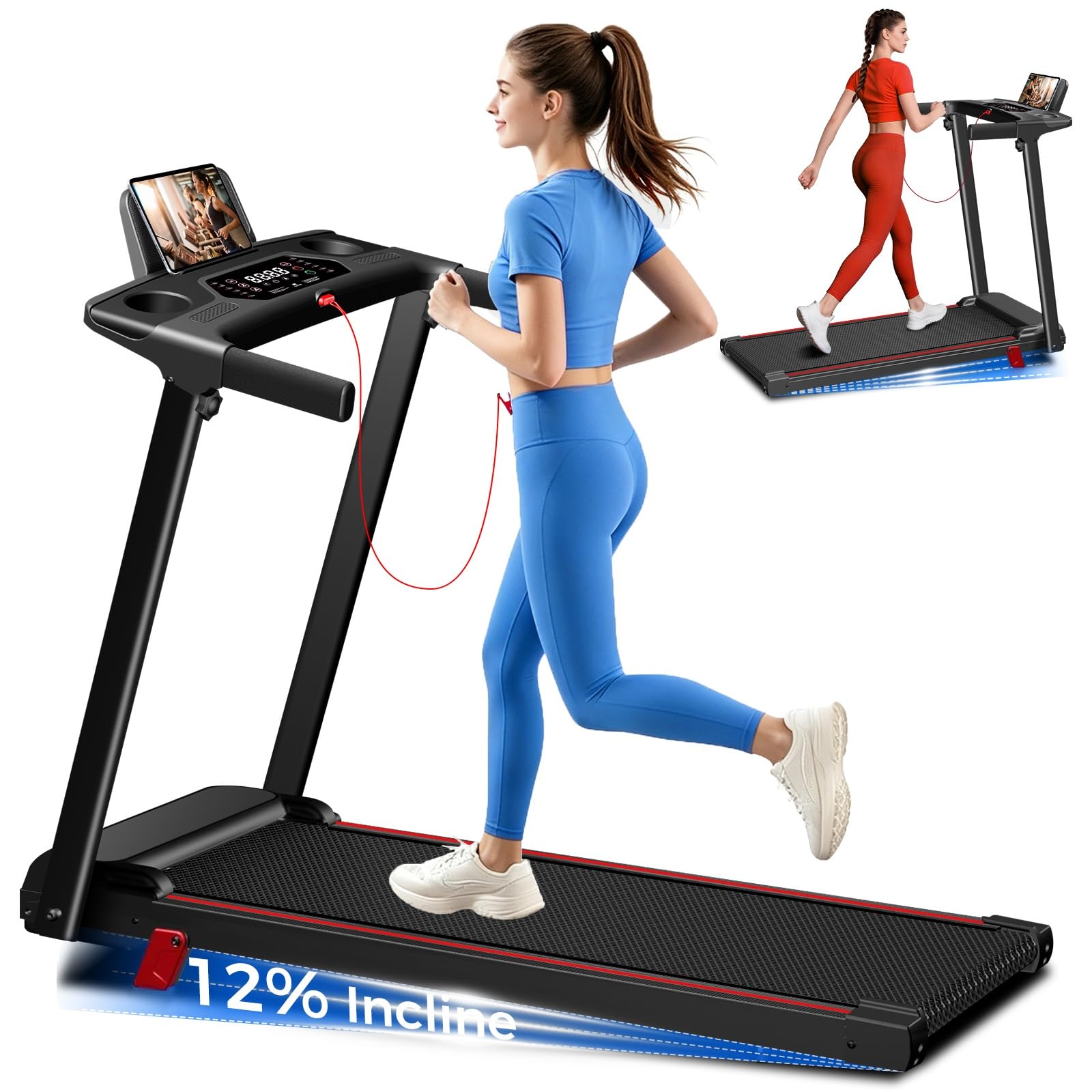 Photo 1 of **SIMILAR ITEMS**ZPUFDYM Treadmill with Incline Walking Pad