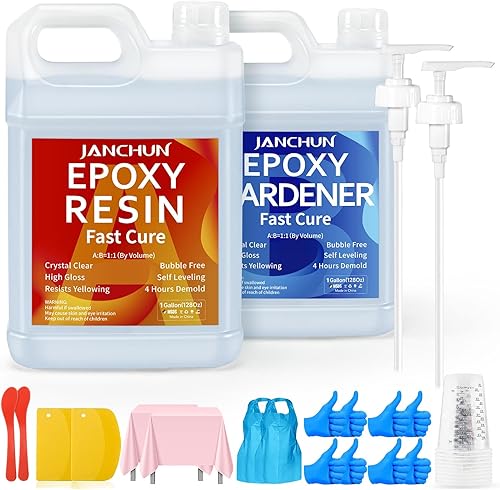 Miniatura 8 de Kit de resina epoxi transparente de 72 onzas, sin burbujas, sin amarillamiento para mesas de río, pintura de resina artística, fundición y