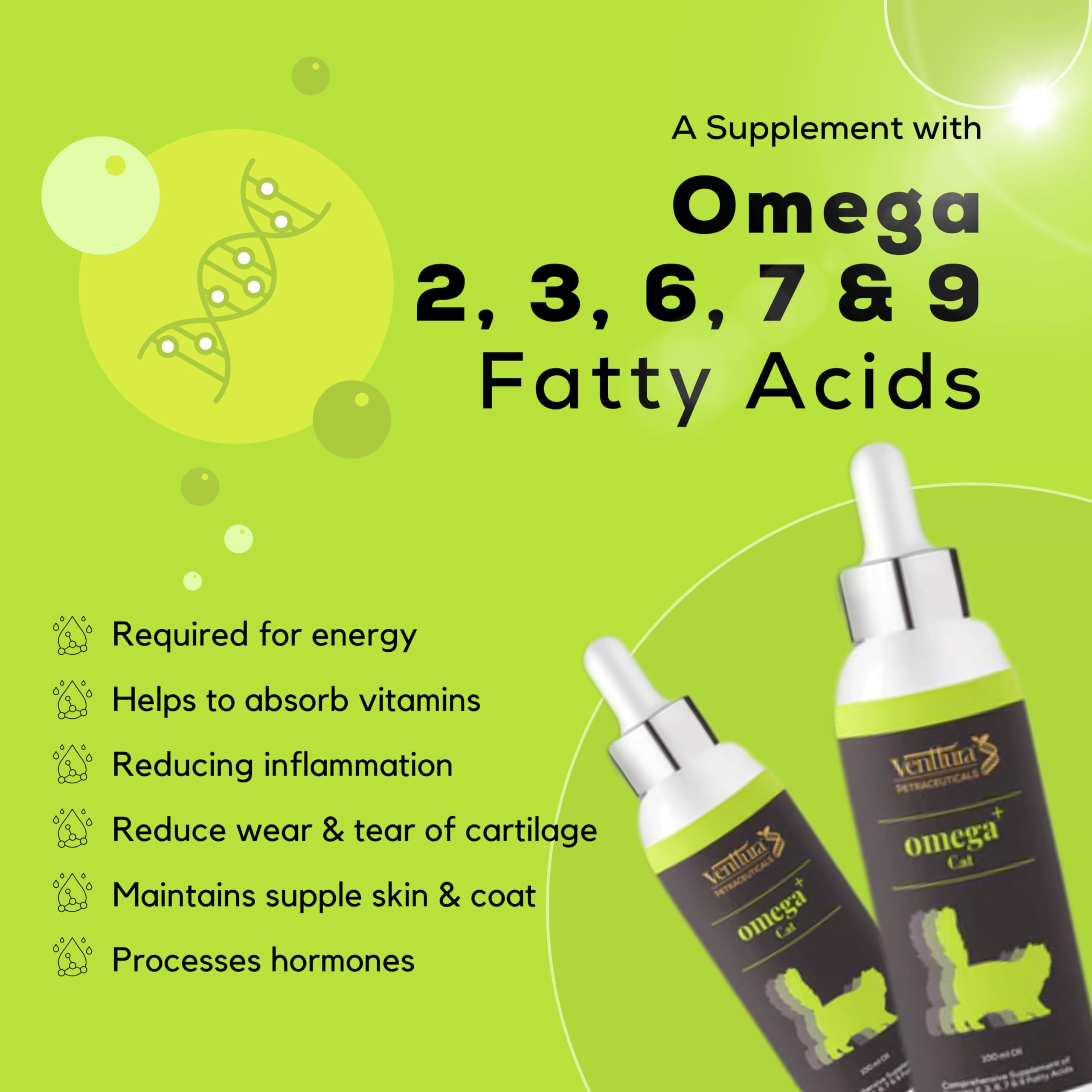 Venttura Petraceuticals Omega Cat Supplement 3