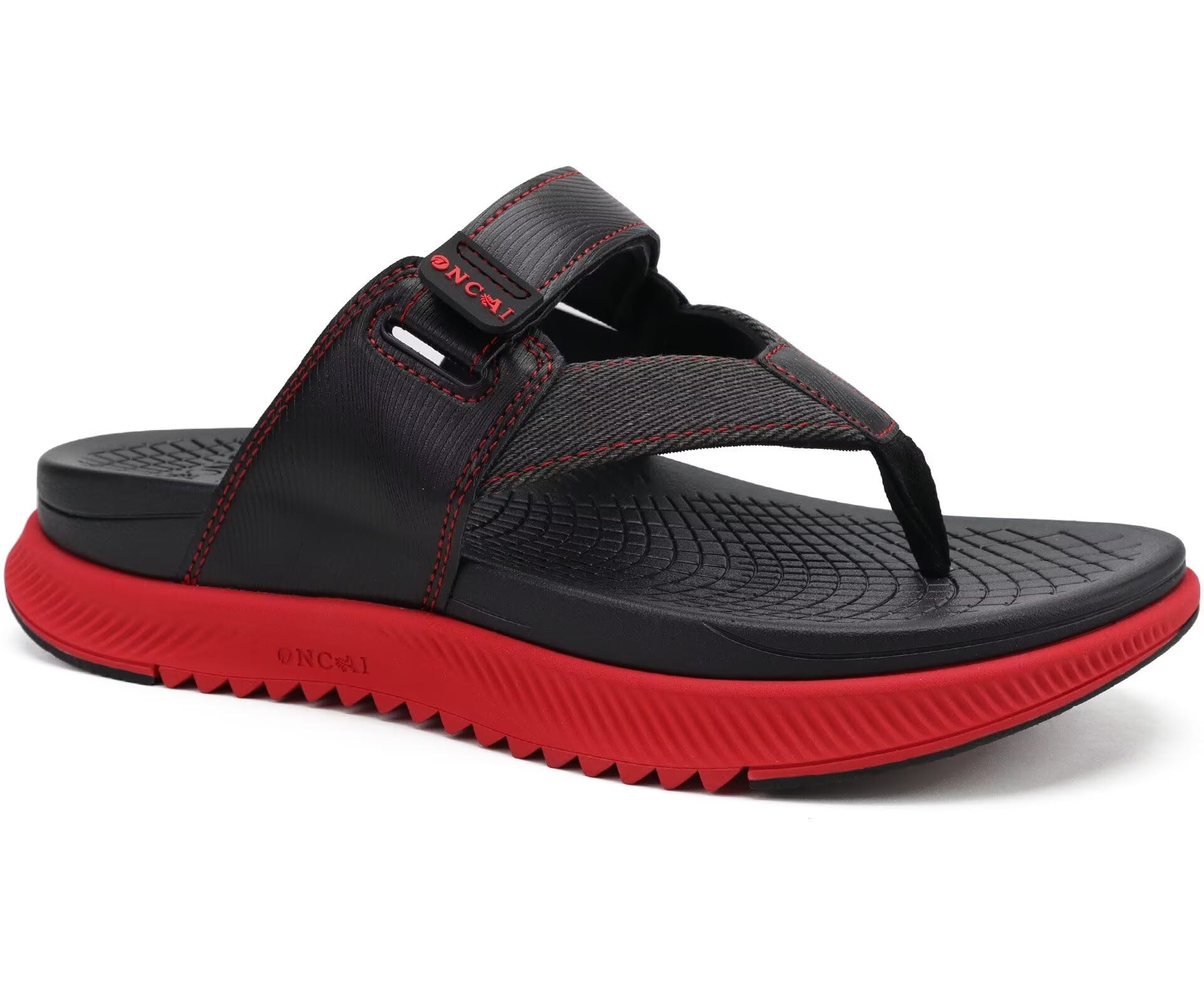 ONCAI Mens Orthopedic Flip Flops Men's Walking Sandals with Arch Support Sport Recovery Sandal for Man size 7-14