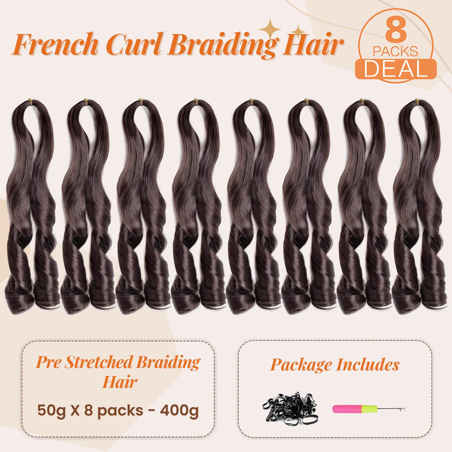 Flyroseing French Curl Braiding Hair - Image 4