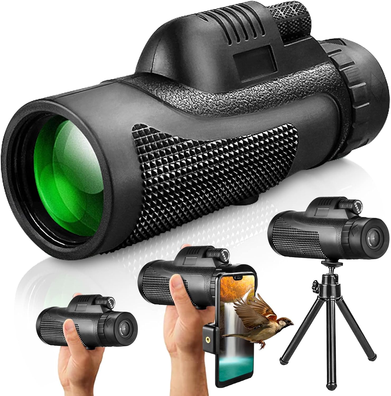 Monocular Telescope, Monoculars for Adults, 10x42 Monocular Telescope High Power, Handheld