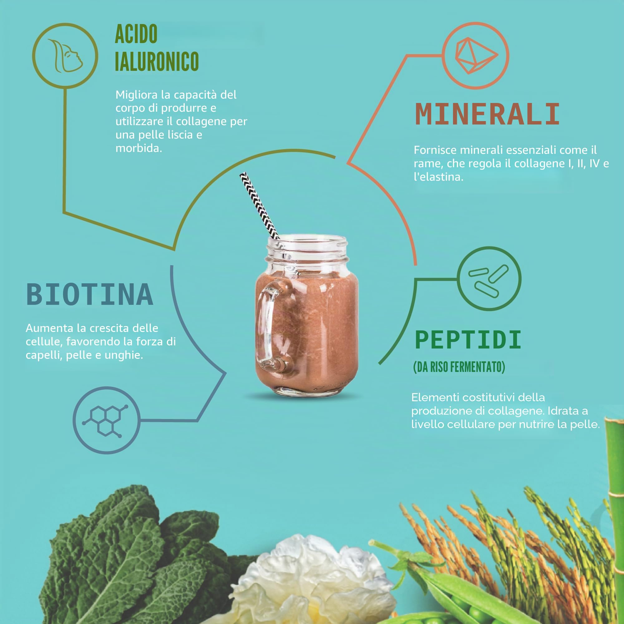 Proteine in polvere - proteine vegetali - massa muscolare in scatola - facile da compattare -peptidi proteici da costruzione - vaniglia tahitiana - 500 G - Sunwarrior COLVAN500_2022