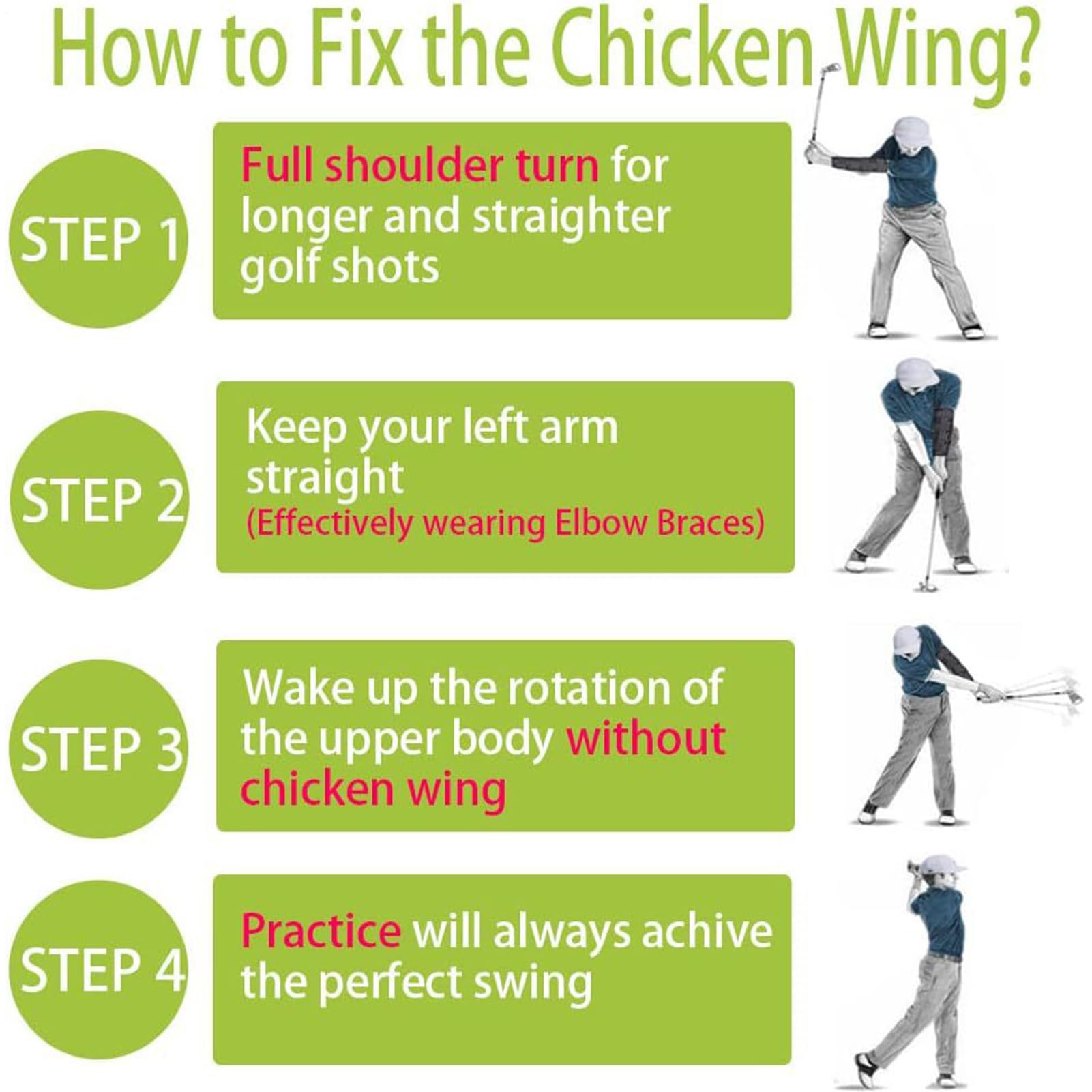 Golf Swing Coude Brace Correcteur de de Golf Entraîneur de Bras Droit Réglable | Aide au positionnement du Bras pour la Pratique, Manchon de Bras de Golf de Compression pour