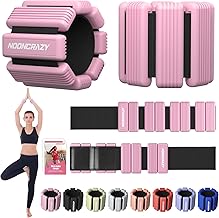 Pilates Wrist Ankle Weights for Women, Wearable Strong Arm & Leg Weights Set of 2(1 lb/2.2 lbs Each), Adjustable Ankle Weights for Walking, Yoga, Dance, Barre, Gym
