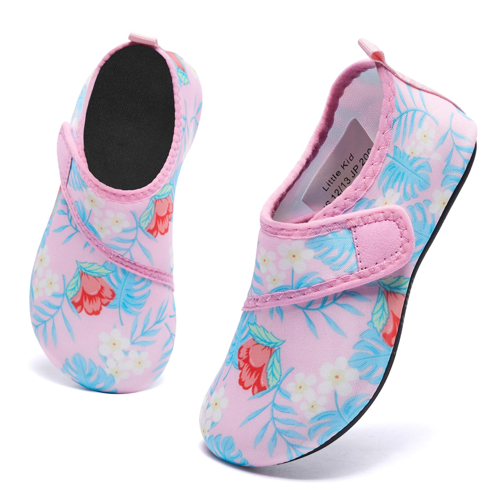 HIITAVE Kids Water Shoes Non-Slip Beach Swim Barefoot Quick Dry Aqua Pool Socks for Boys & Girls Toddler