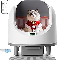 Bashaw Gen-2 Self-Cleaning Litter Box: Large Automatic Cat Box with App Control, Safety Sensors for Multiple Cats (White)