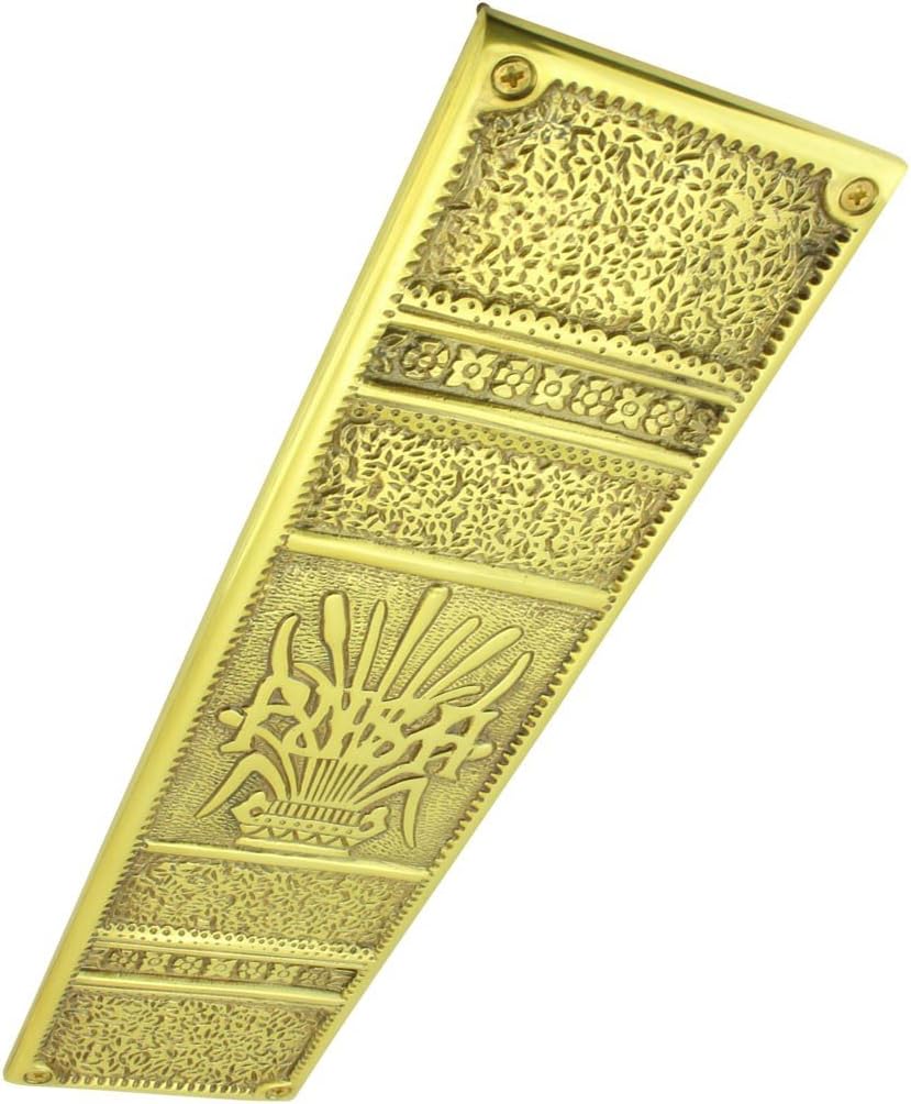 Baroque Solid Brass Door Push Plate with RSF Finish