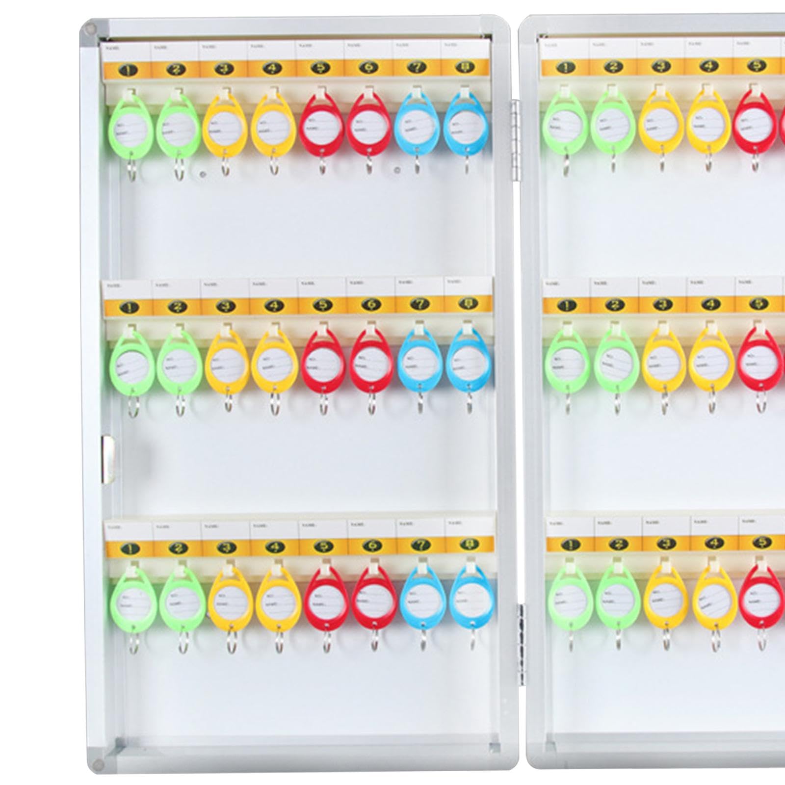 Boîte à Clés Sécurisée, Armoire à Clés Murale, étui de Rangement pour Clés de Bureau, de Location de Voiture Ou D'hôtel, 48 Position