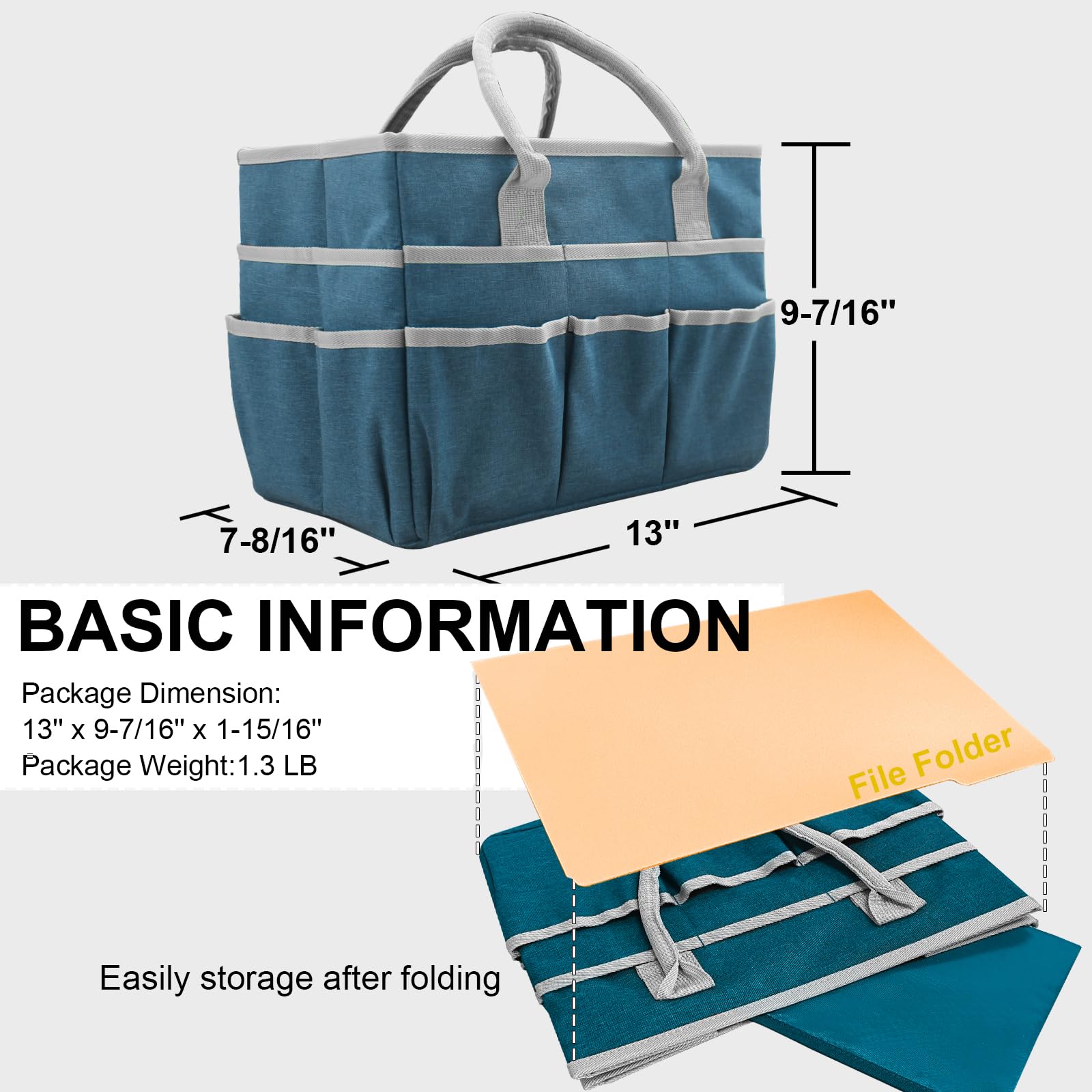 Cupohus Art Organizer Craft Storage Tote Bag – Wasserfeste Multifunktionstasche Mit Vielen Fächern Für Bastler, Studenten & Büro