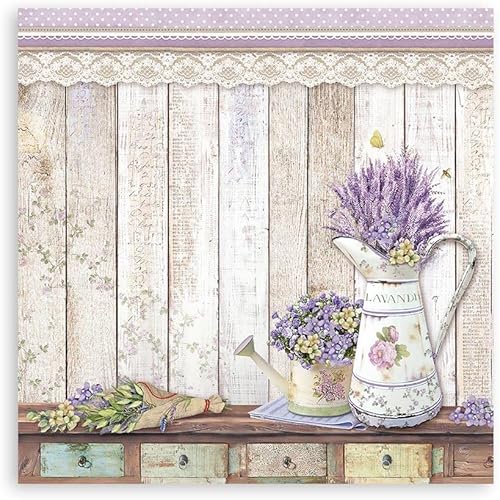 Miniatura 4 de STAMPERIA INTER, KFT PAD de papel 8X8 10PK, Provenza, 10 diseños1 cada uno