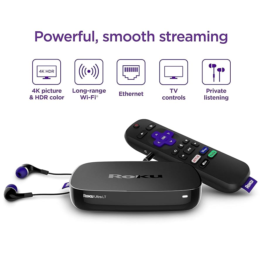 Roku Ultra LT (2023) HD/4K/HDR Dolby Vision Quad-Core