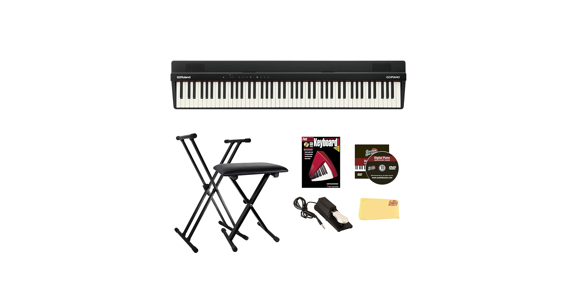 Roland GO-PIANO 88 本体とスタンド Roland GO:PIANO88 + X型スタンド＆練習用ヘッドホンセット