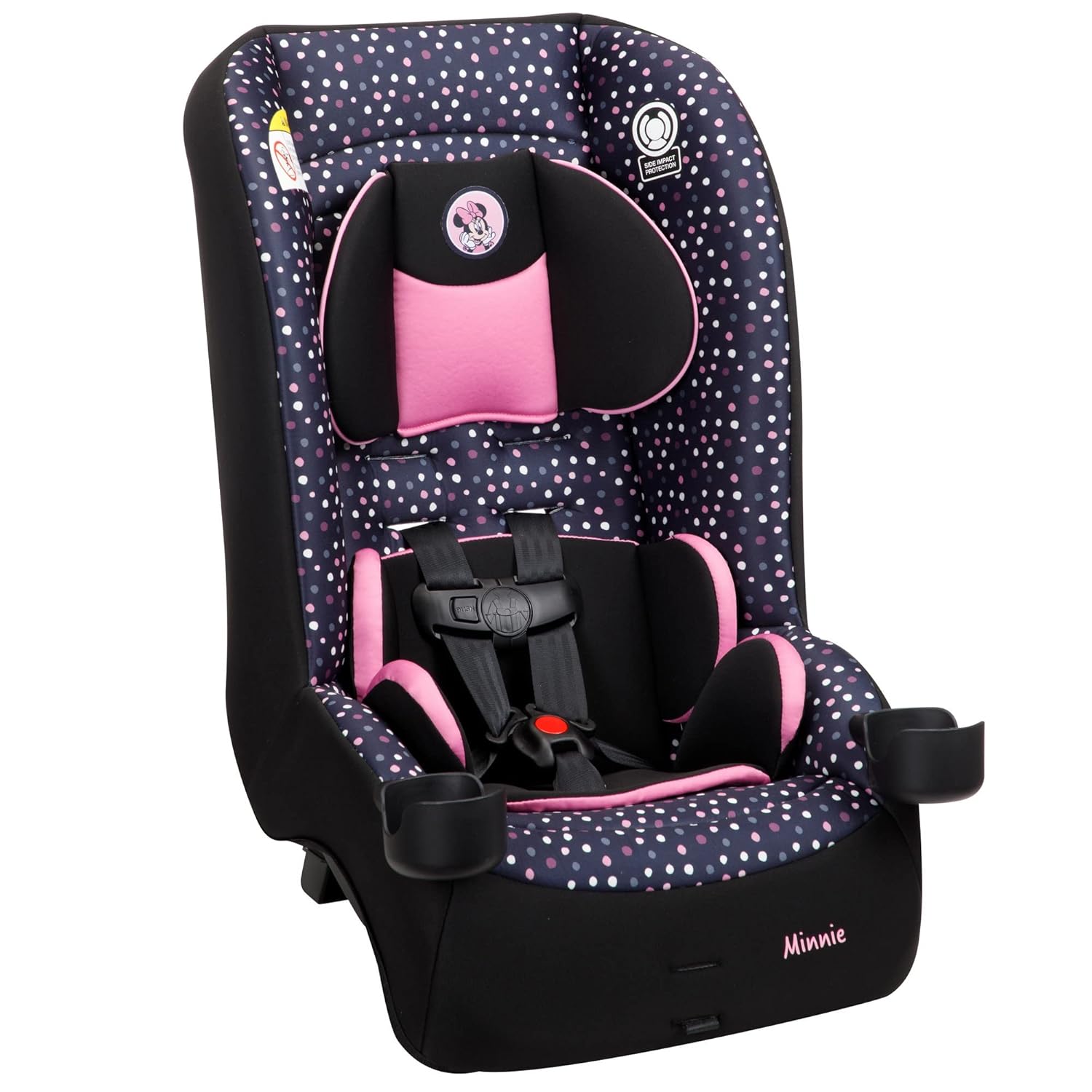 Disney Baby Jive 2 in 1 Convertible Car Seat, an Extra-Comfortable Ride That Lasts for Years: Rear-Facing 5-40 pounds and Forward-Facing 22-65 pounds, Minnie Dot Party - Image 2