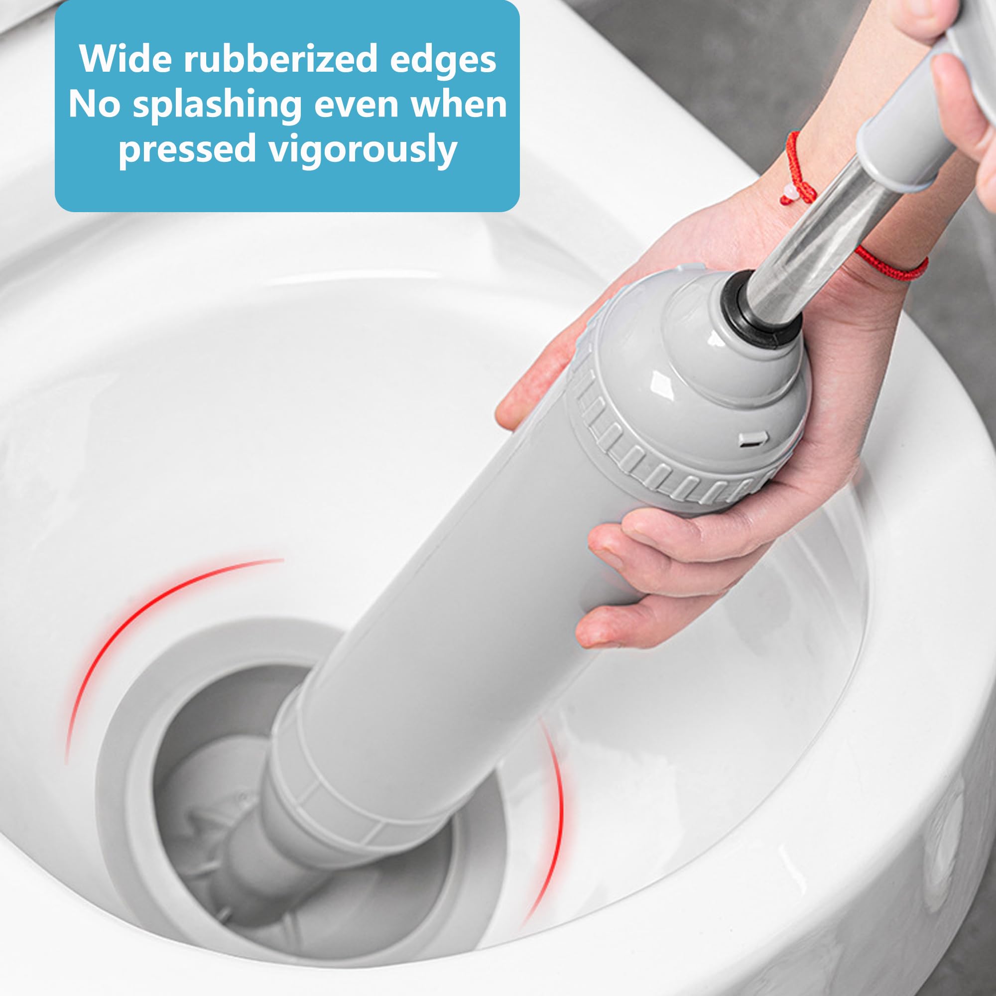 Deboucheur Canalisation WC Haute Pression Pompe Deboucheur Canalisation Déboucheur à Pompe Deboucheur air Comprime Déboucheur de Toilette à Air Comprimé pour Les Toilettes à Mauvais écoulement