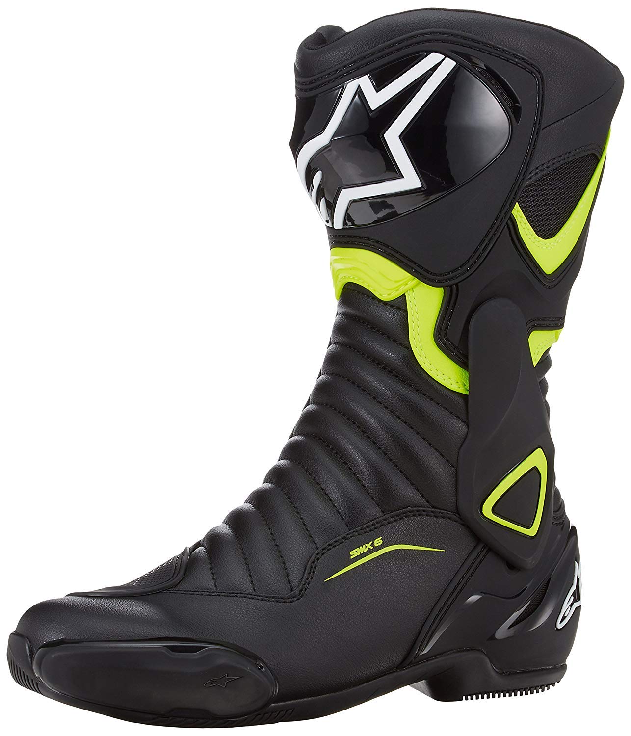 Motorcycle boots Alpinestars Smx-6 V2 Black Yellow Fluo, Black/Yellow, 40
