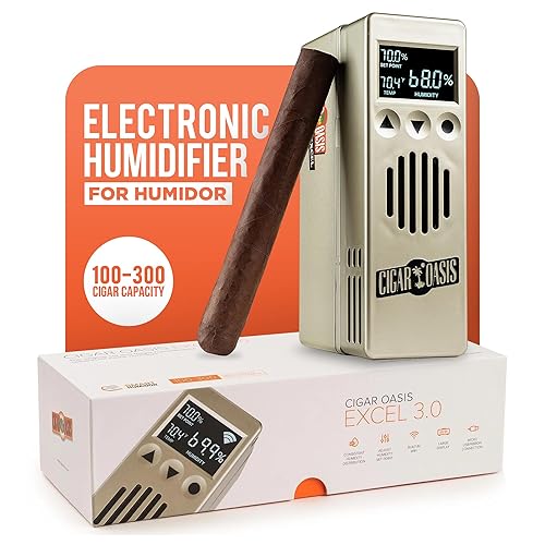 Cigar Oasis Excel 3.0 Cigar Humidor Humidifier -Electric Humidor Humidifier